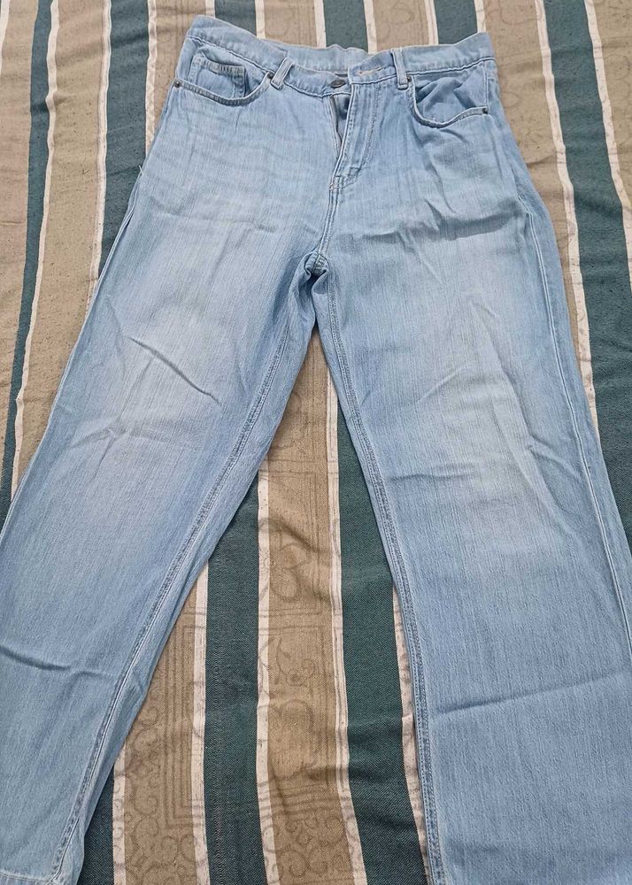 Light Wash Wide Leg Jeans
