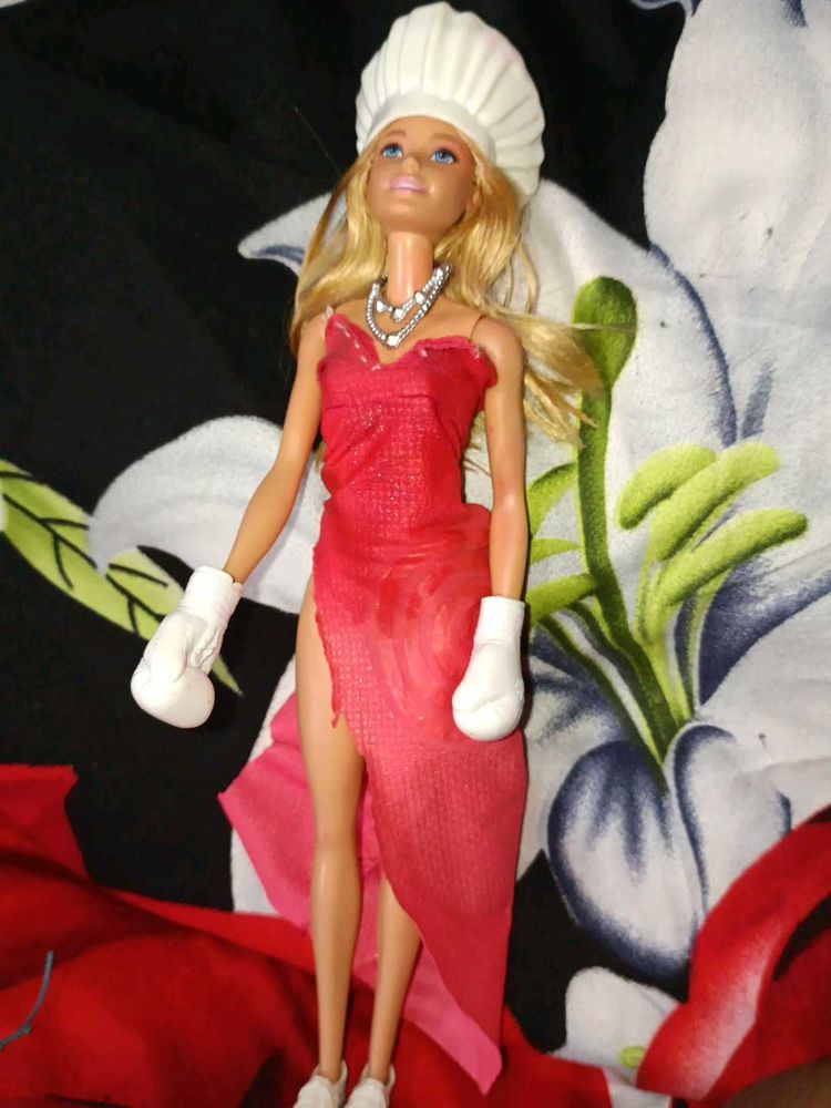 Barbie Doll in Red Dress Beautiful Dol