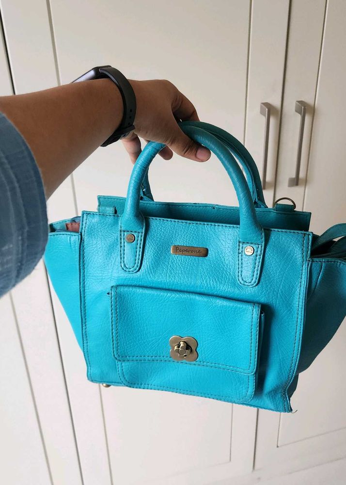 Stylish Blue Handbag