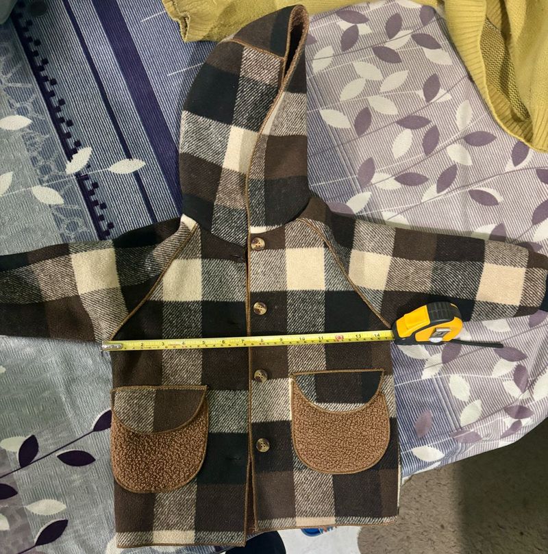 Vintage Plaid Hooded Jacket