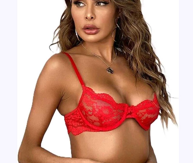 Lace Sheer Underwire Bra
