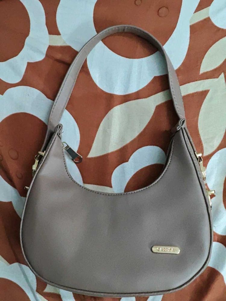 Stylish Taupe Shoulder Bag