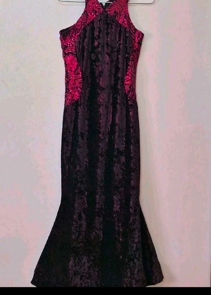 Vintage Velvet Mermaid Gown
