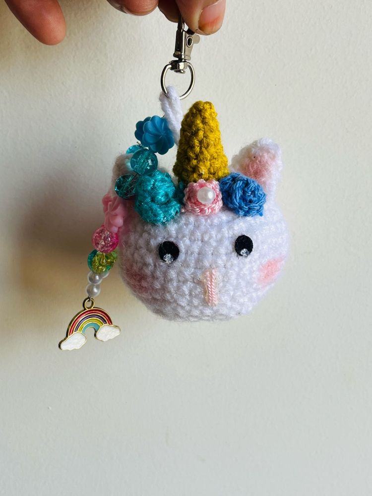 Handmade Unicorn Keychain
