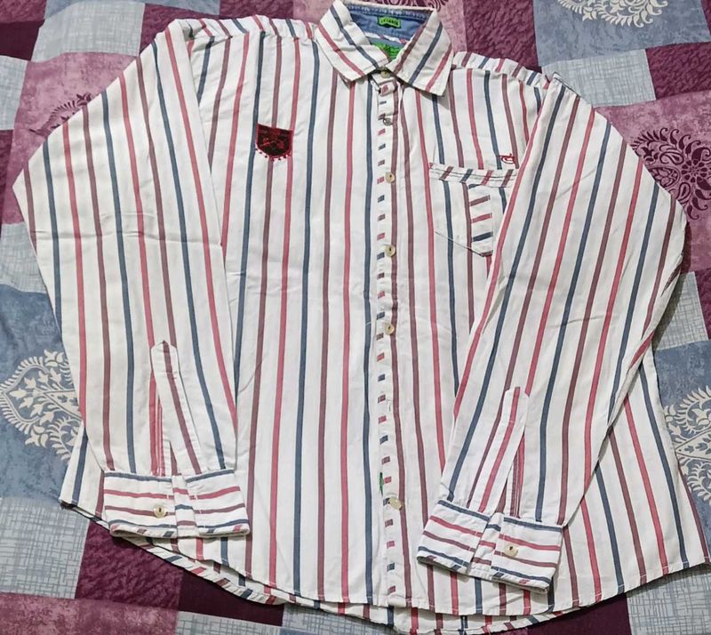 Men's Striped Casual Shirt