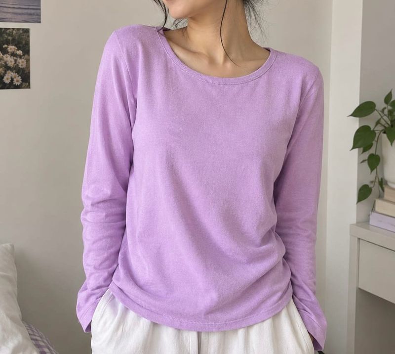 Cozy Lavender Long Sleeve Top