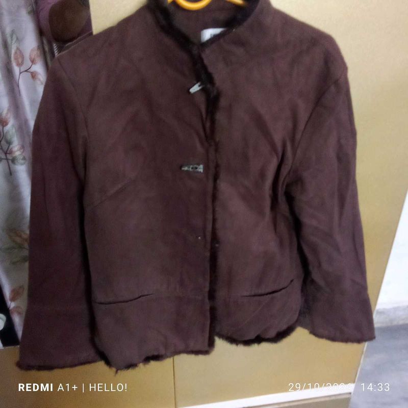 Stylish Brown Suede Jacket