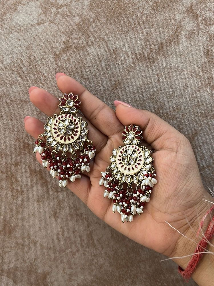 Elegant Ethnic Chandbali Earrings