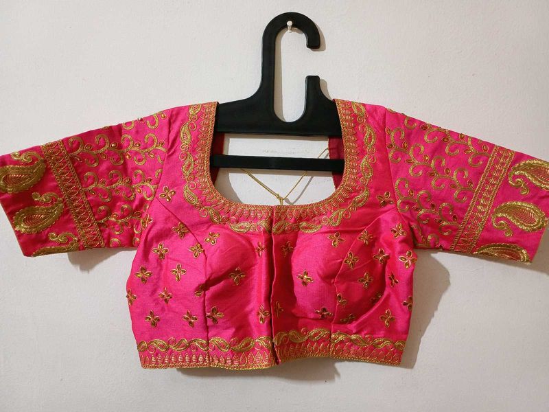 🆕️ Hot Pink Embroidered Blouse