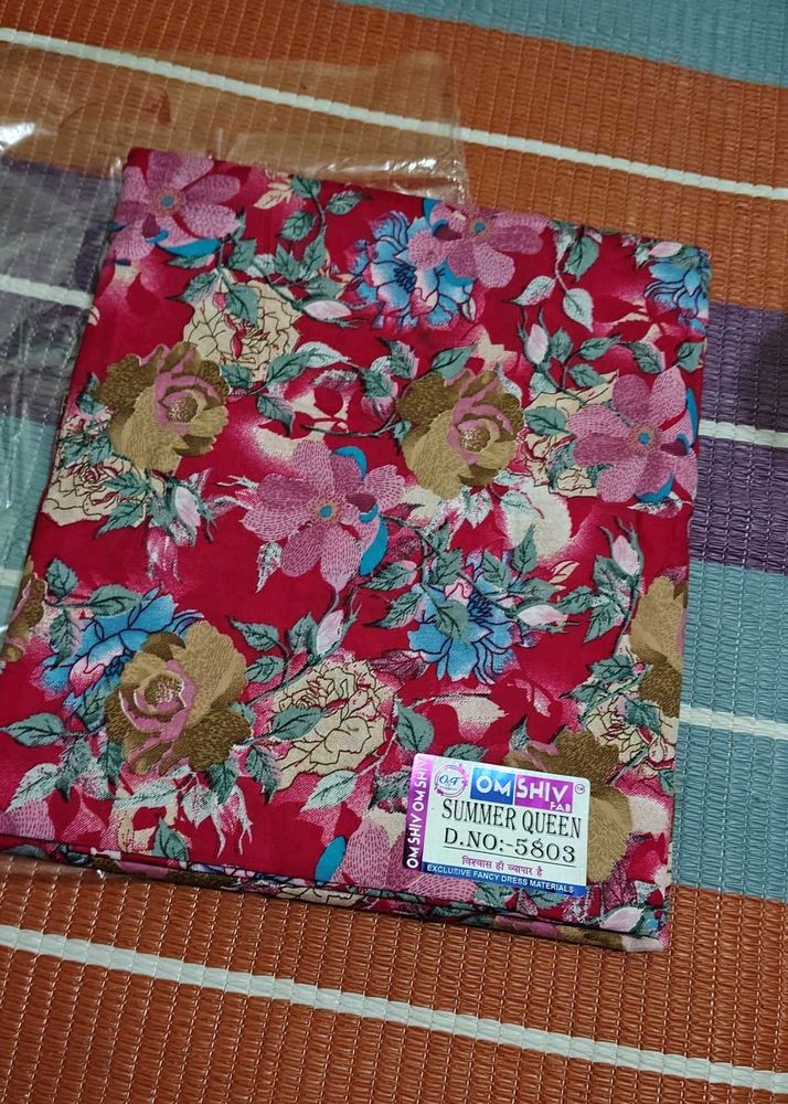 Beautiful Floral Print Dress Material
