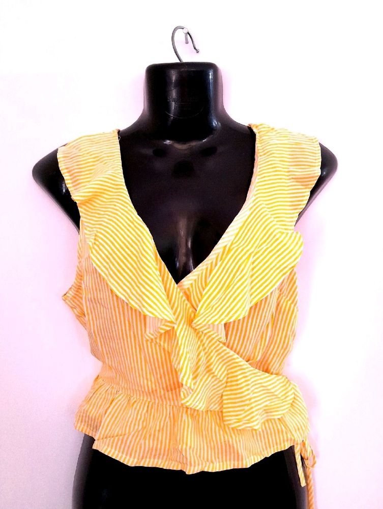 Yellow Striped Top