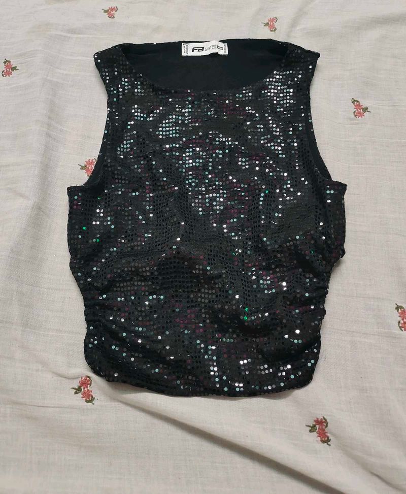 Sparkly Sequin Sleeveless Top