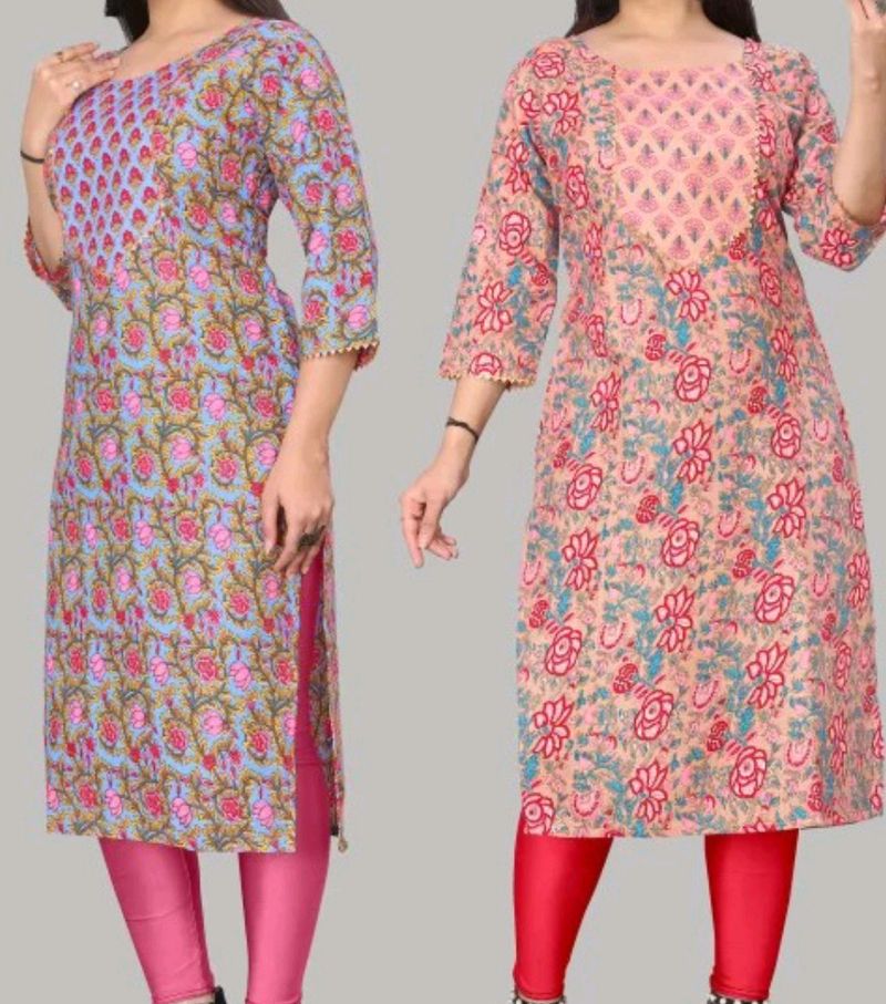 Women Floral Print Kurta Only 1 One Kurti