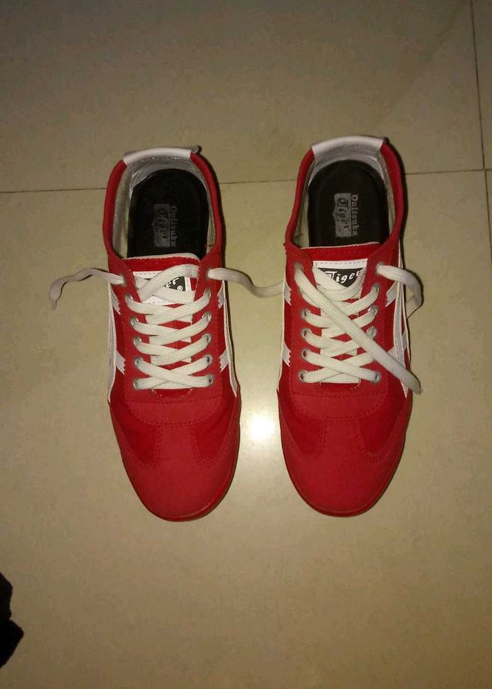 Red Onitsuka Tiger Shoes