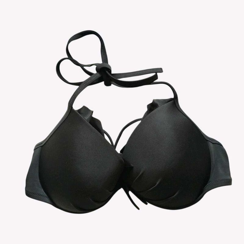 Stylish Black Bikini Top New NWOT