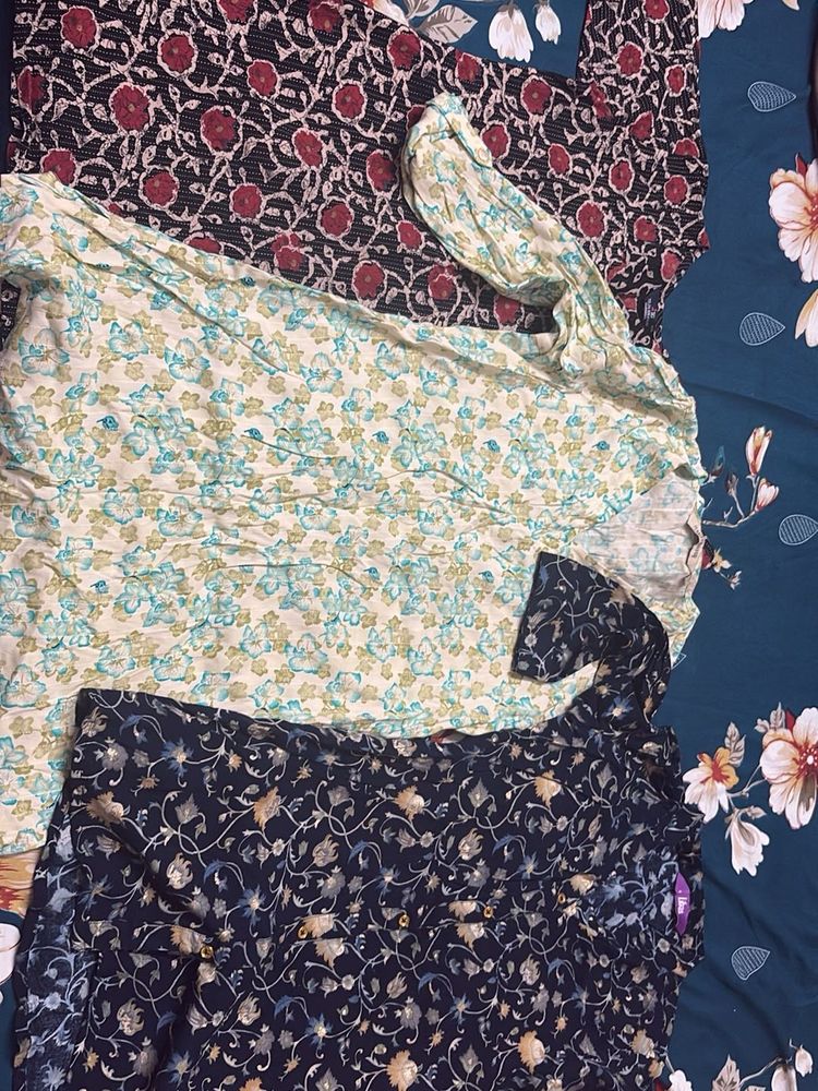 SET OF 3 Beautiful Printed Kurta Se