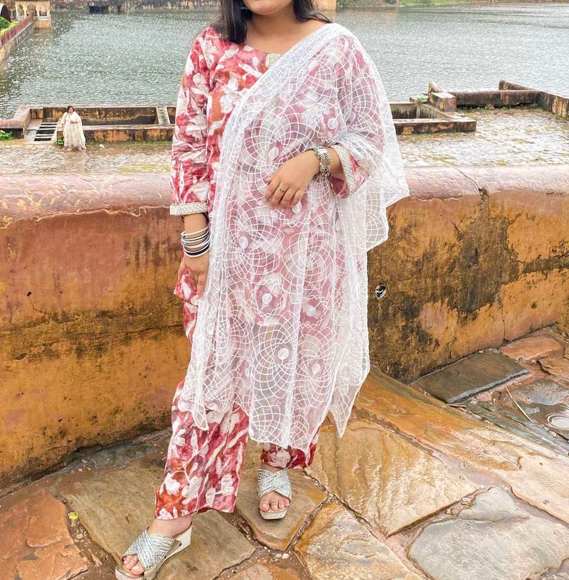 Floral Print Kurta Only