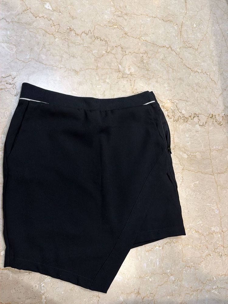 Black Asymmetrical Skirt