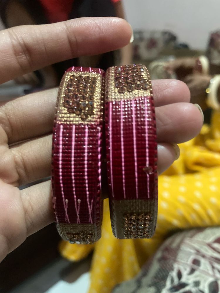 Red &amp; Gold Bangles