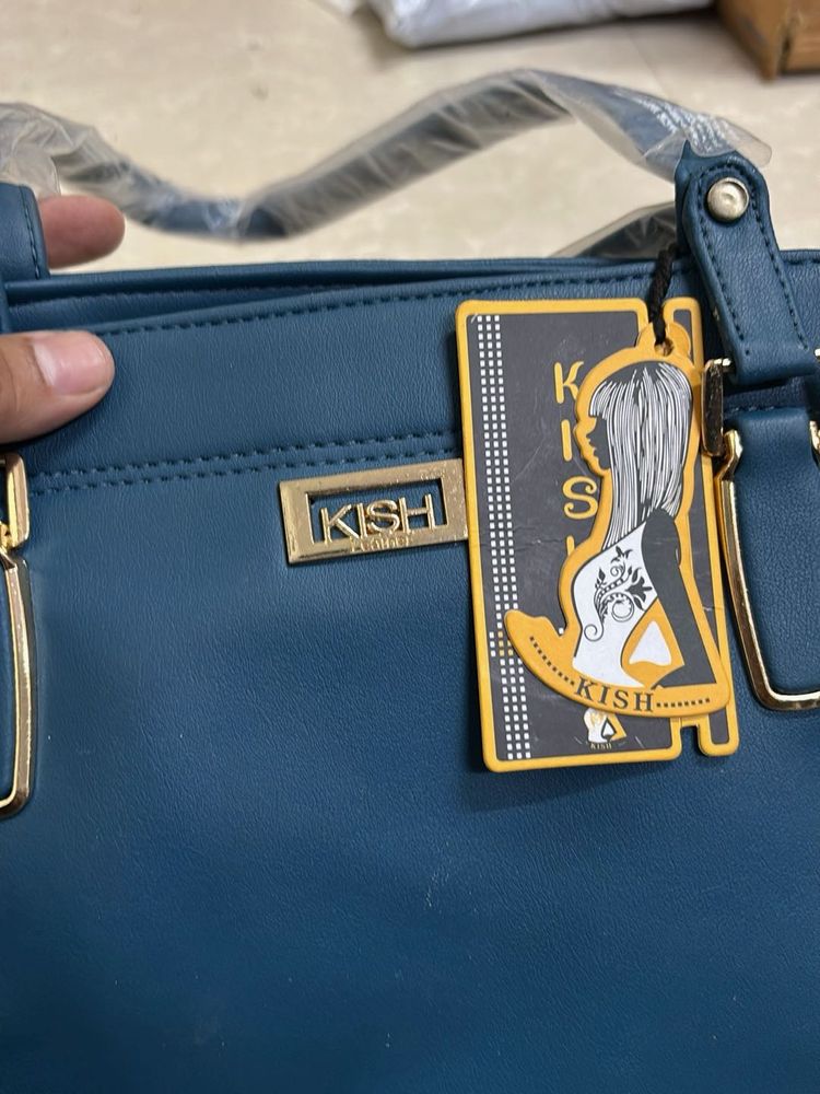 Kish Handbag - Teal Blue
