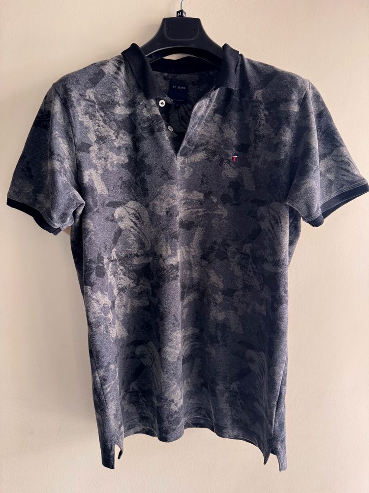 Louis Philippe XL Print Polo Shirt