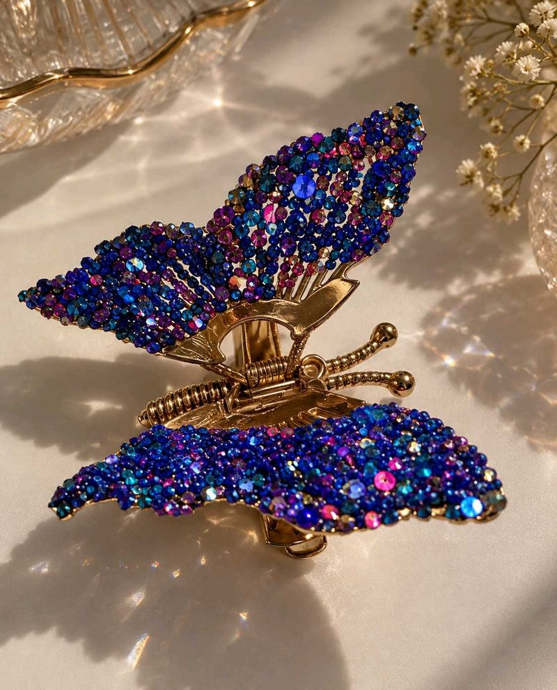 Sparkling Butterfly Hair Clip