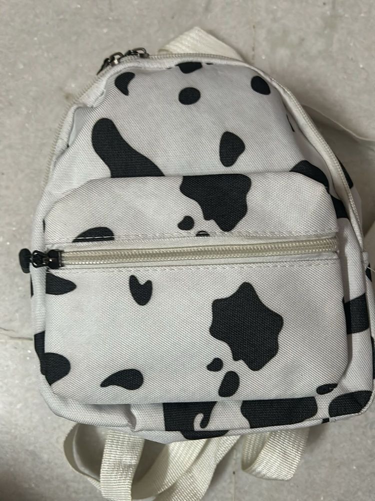 Cow Print Mini Backpack