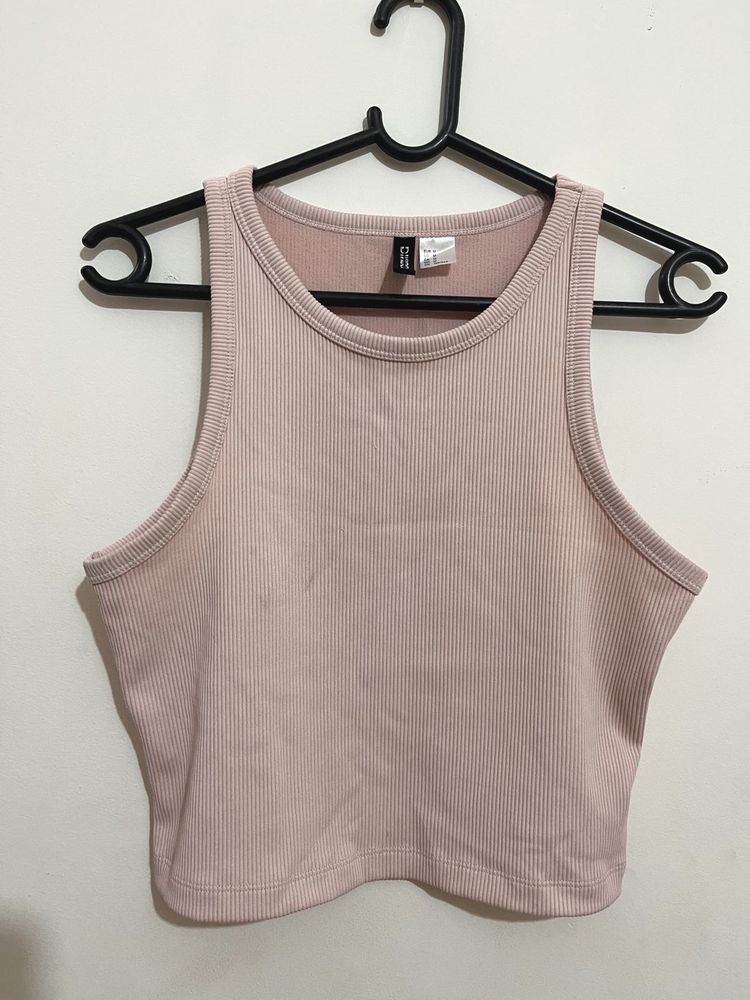 Ribbed Crop Tank Top