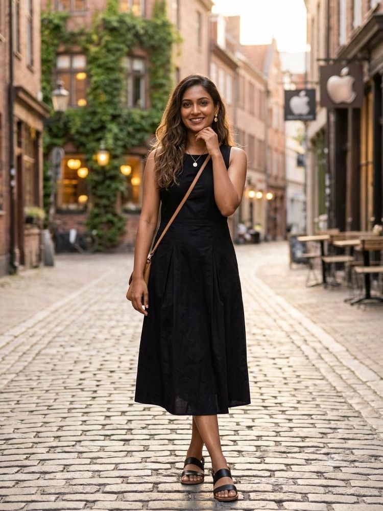 Classic Black Sleeveless Dress