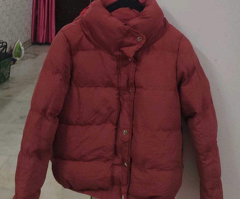 Stylish Red Puffer Jacket