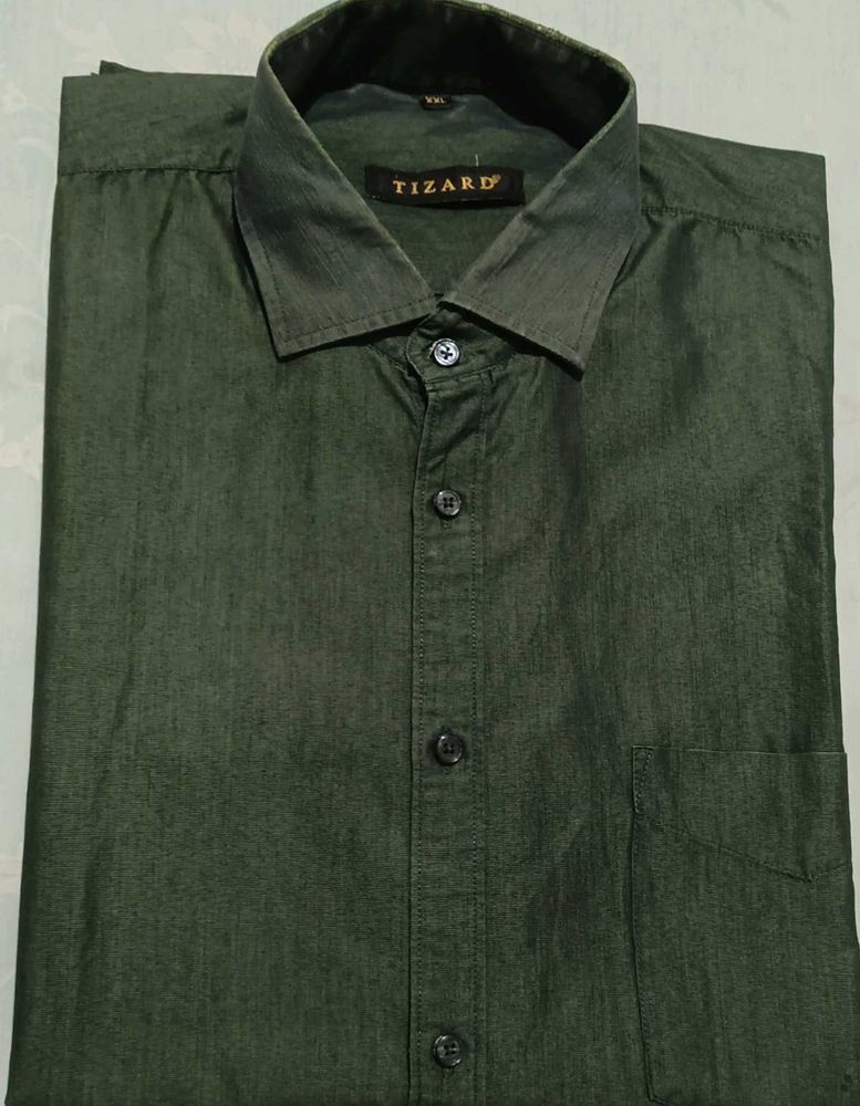 Classic Dark Green Men's Shirt