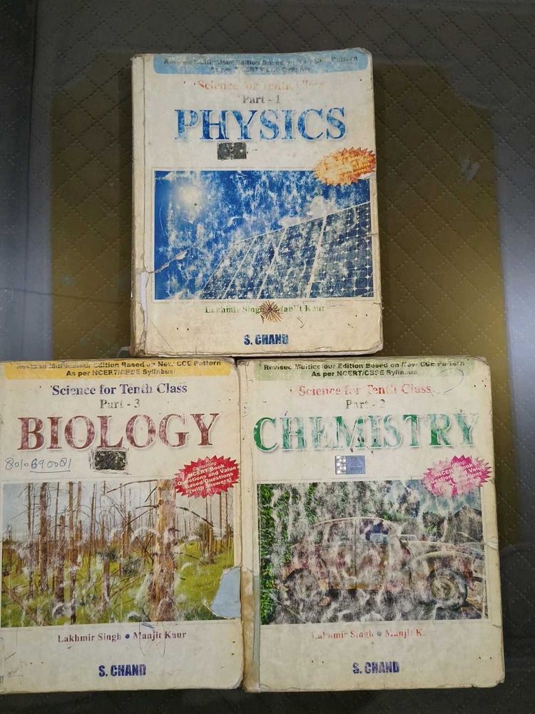 Physics, Biology &amp; Chemistry Class 10th S. C