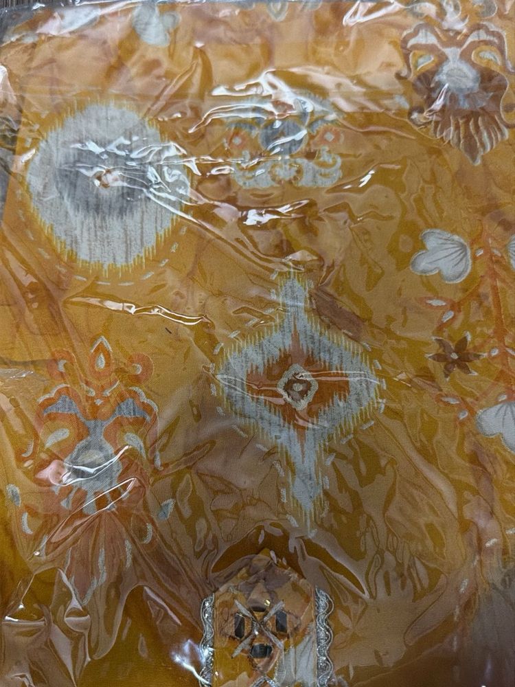 Elegant Yellow Printed Kurta