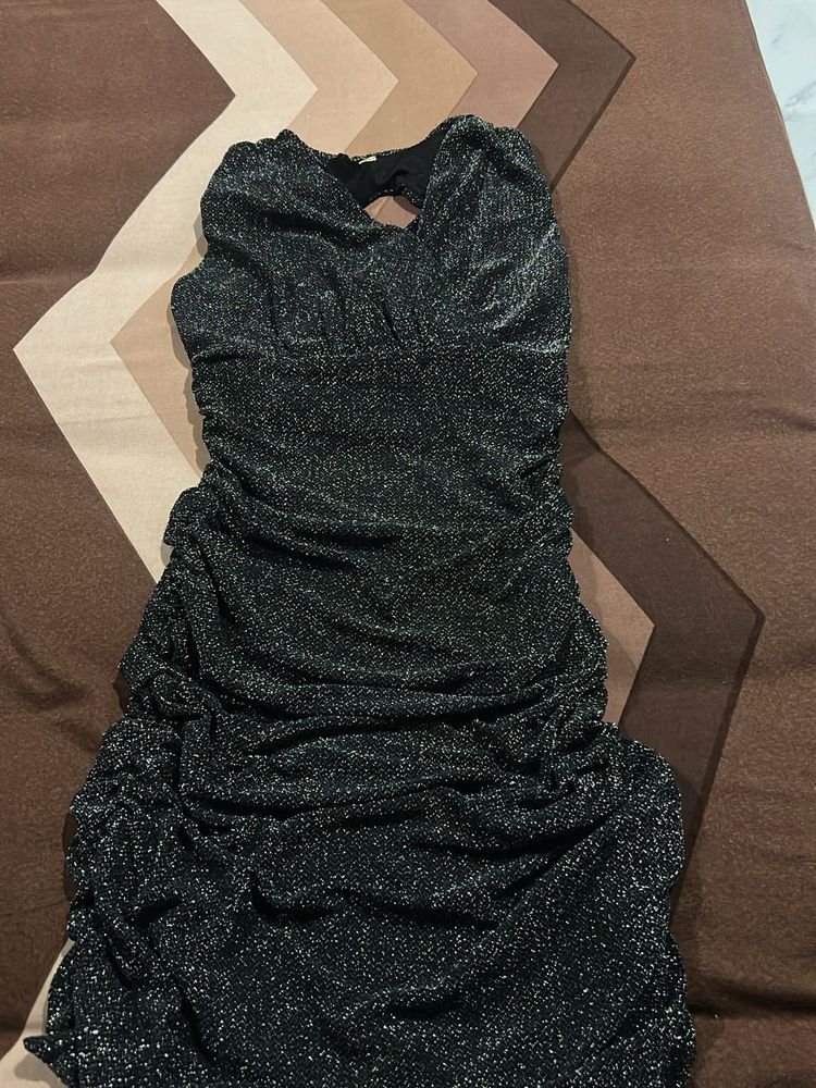 Sparkly Ruched Bodycon Dress