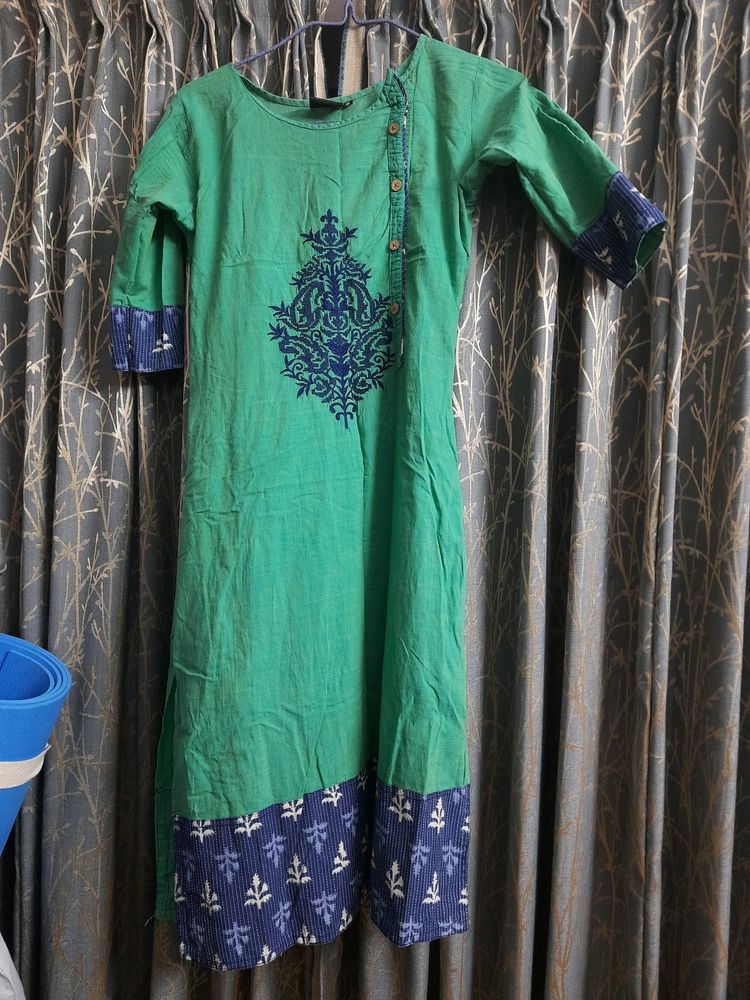 Peacock Green Kurta