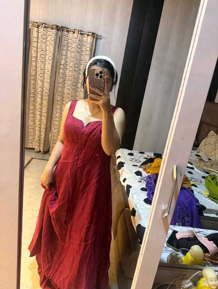 Beautiful Red Ethnic Gown 38/40