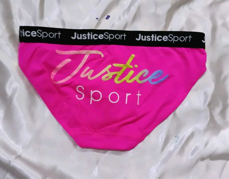 Justice Sport Pink Briefs