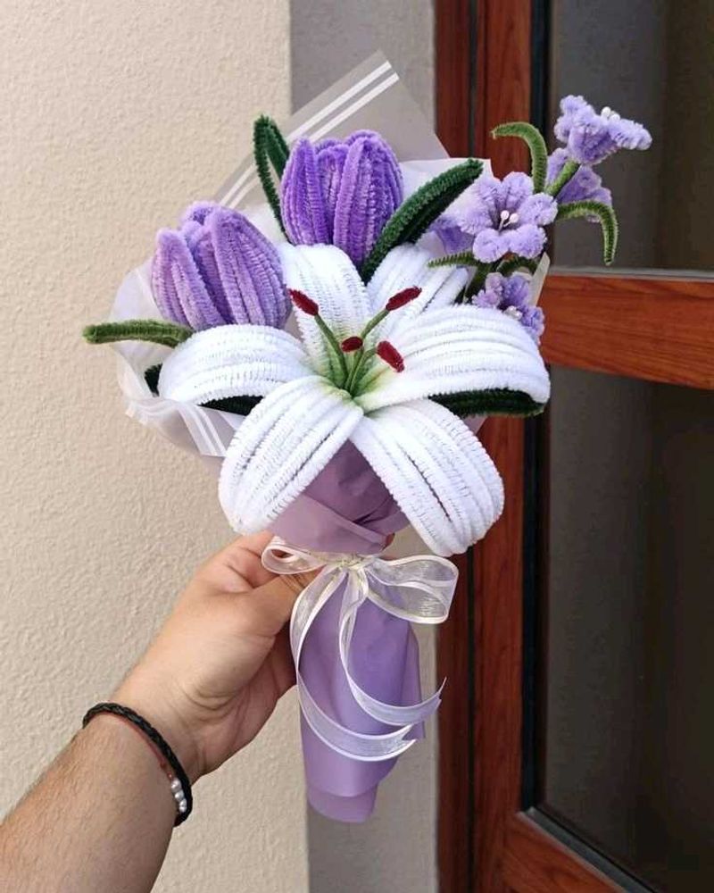 Handmade Pipe Cleaner Flower Bouquet