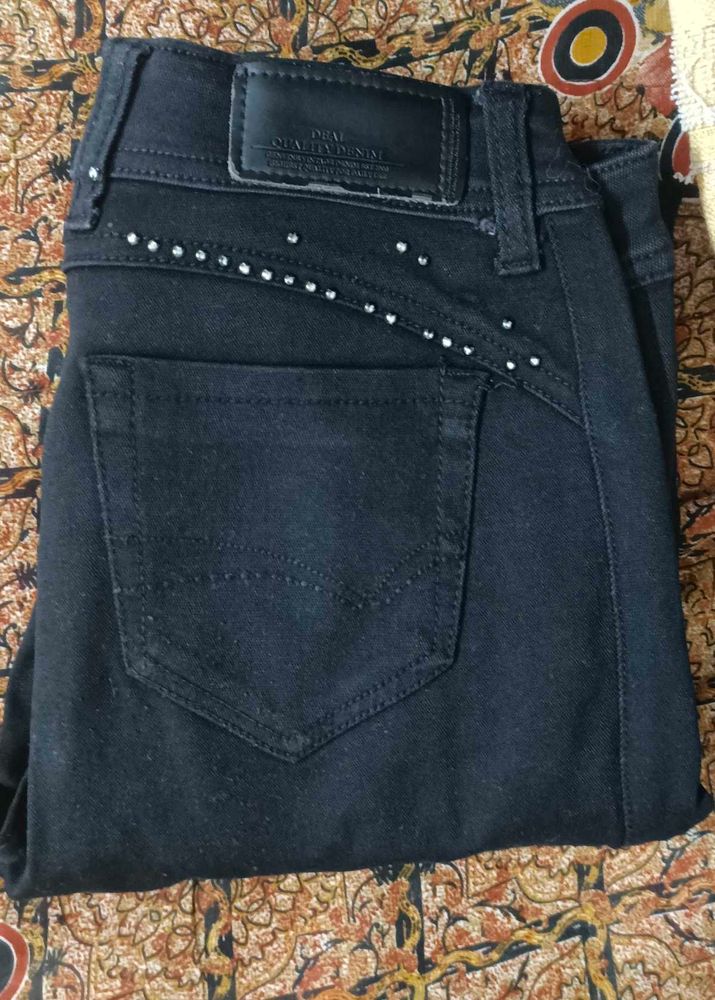 Classic Black Denim Jeans