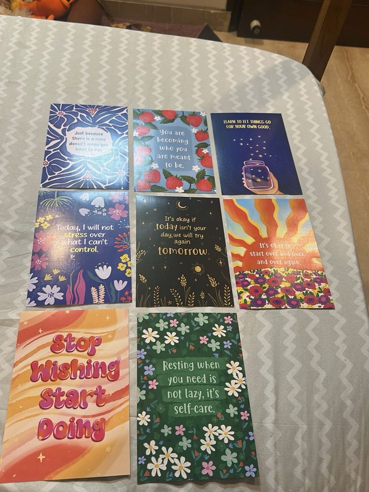 Inspirational Quote Cards For Wall Or Study