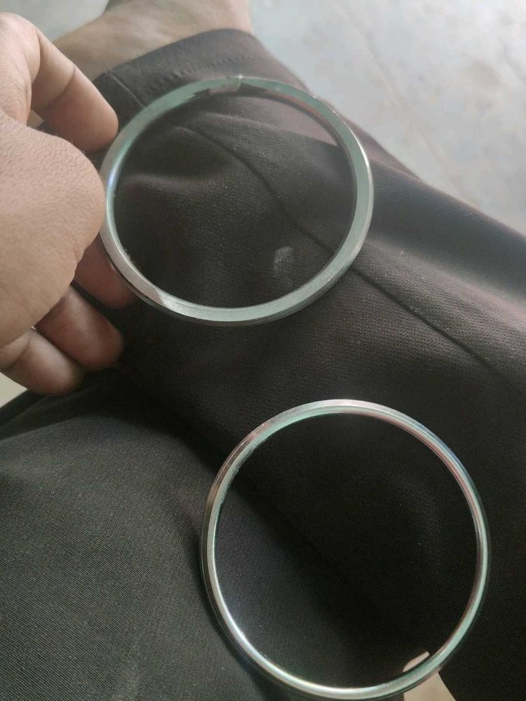 Elegant Silver Bangles Set