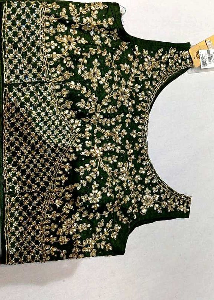 Embellished Green Blouse