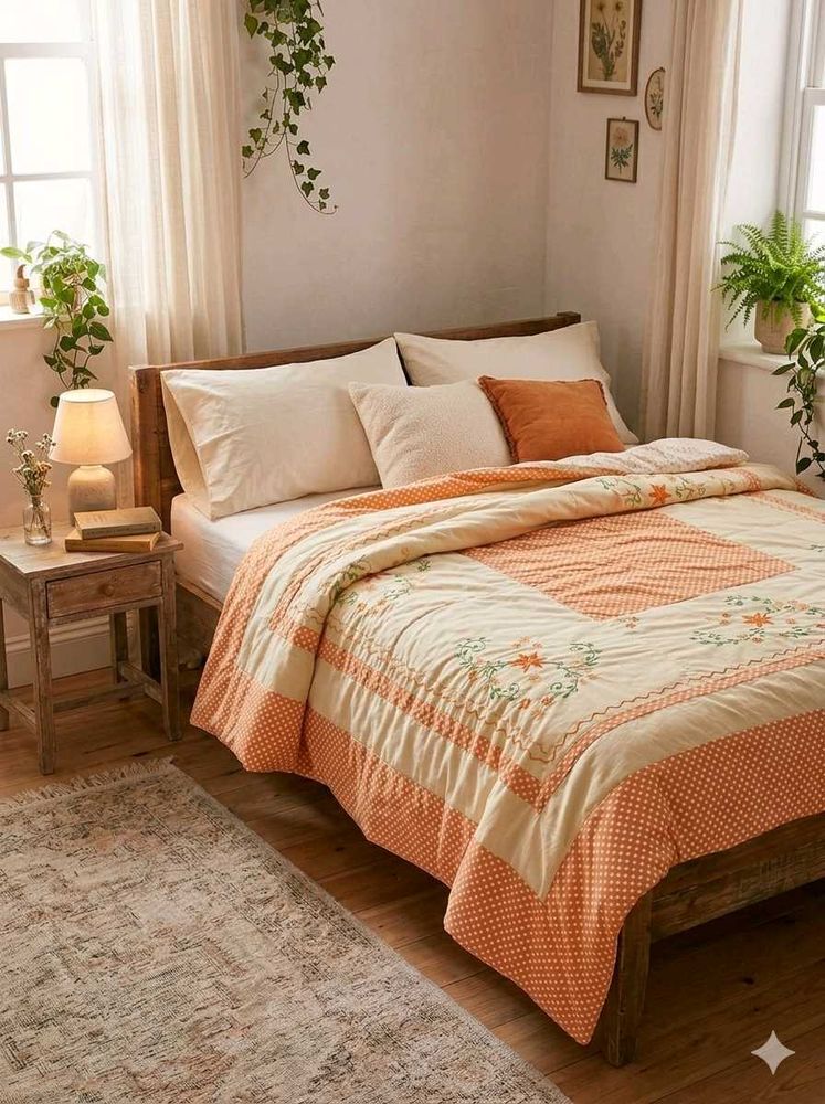 Embroidered Duvet Cover/Bedspread