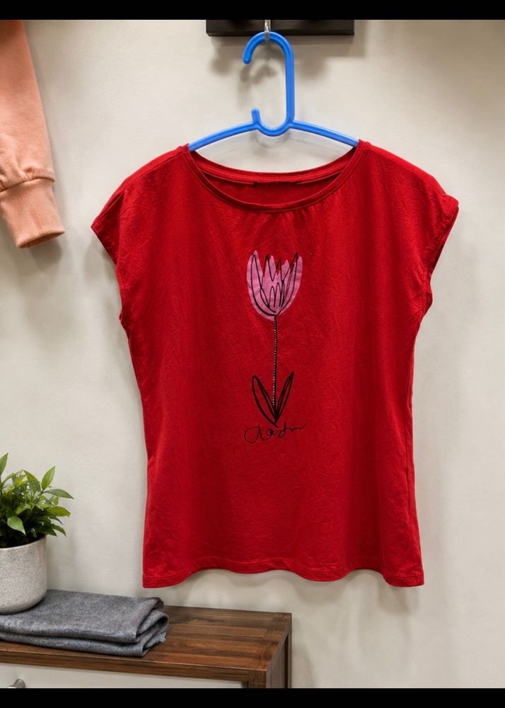 Red Graphic T-Shirt