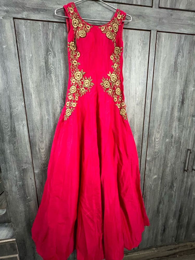 Stylish pink gown