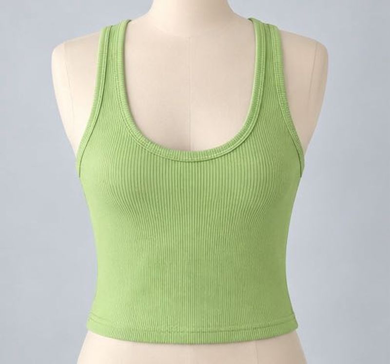 Ribbed Racerback Tank Top