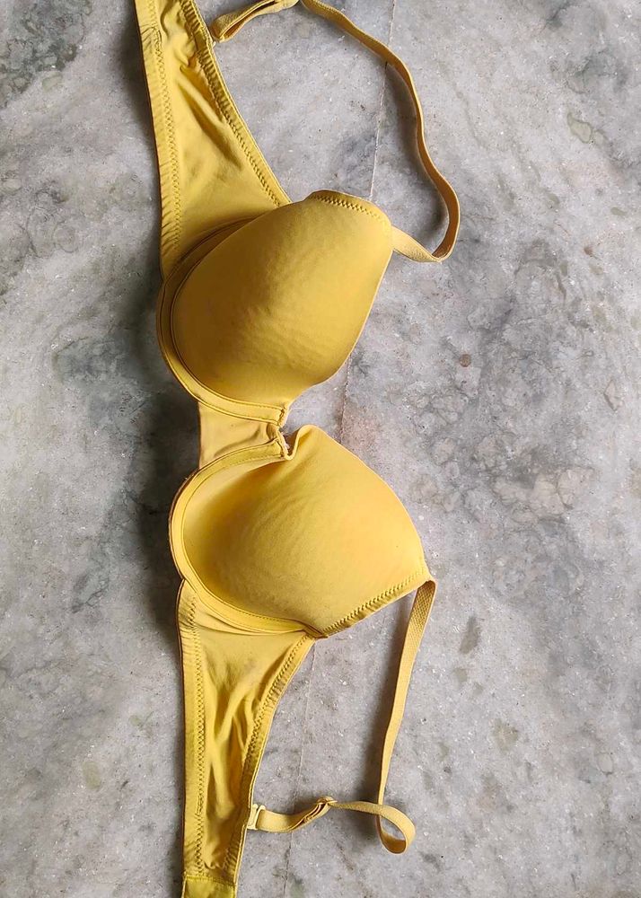 Yellow Padded Bra
