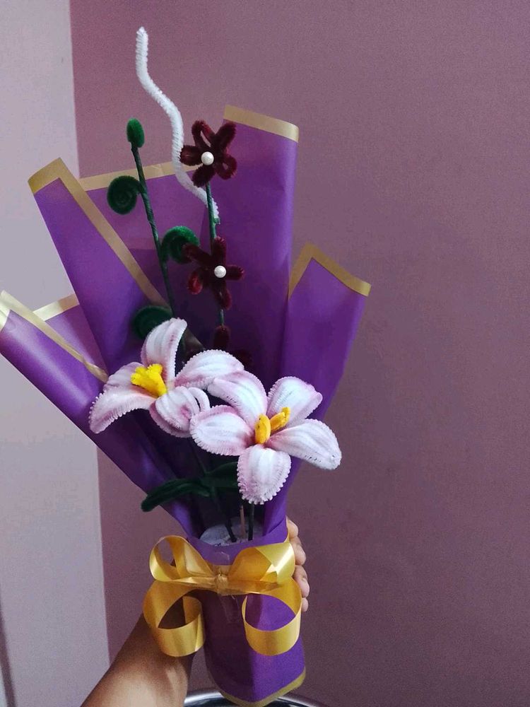 Handmade Pipe Cleaner Flower Bouquet