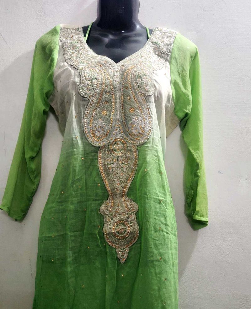 Kurta Skirt Beautiful Inner Blouse With Dupatta