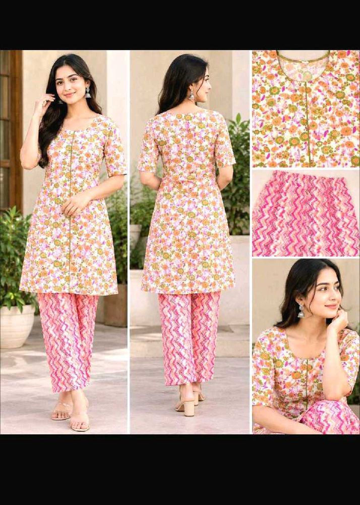 Floral Print Kurta Set with Pants